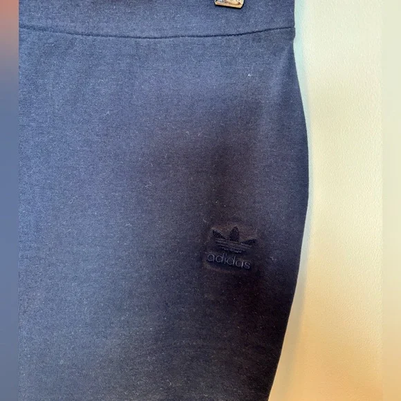 Adidas Three Stripe Cotton Pencil Skirt - Size M - Picture 4 of 6